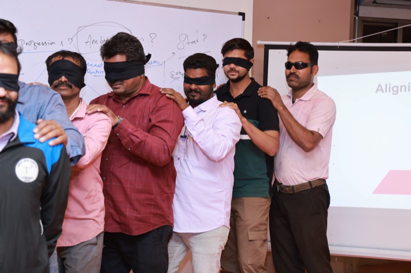 Employee motivation & team building session at Veritas Engineering & Erectors